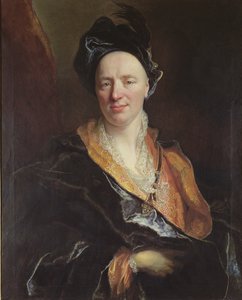 Porträtt av Jean Baptiste Rousseau (1671-1741) 1710